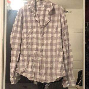 Like NEW XL Express Men’s Gray/White Button Down